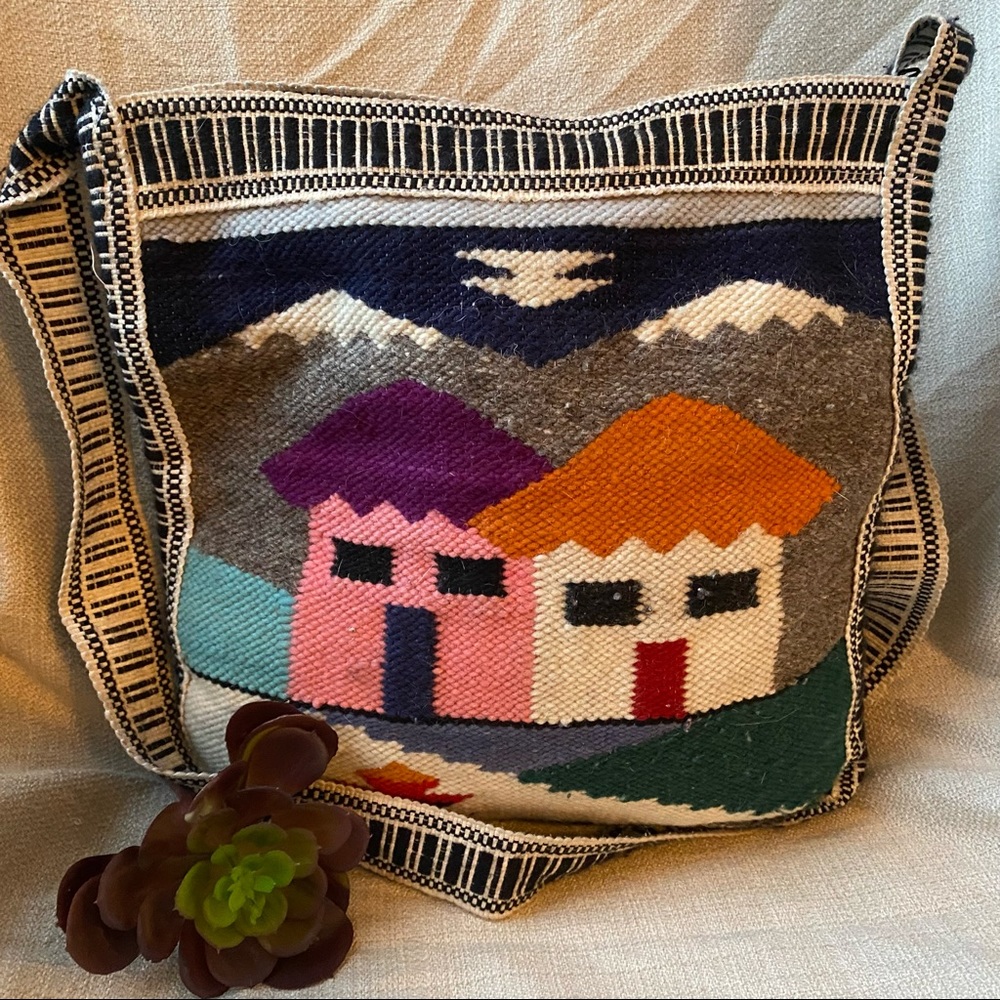 Wool Crossbody Tote